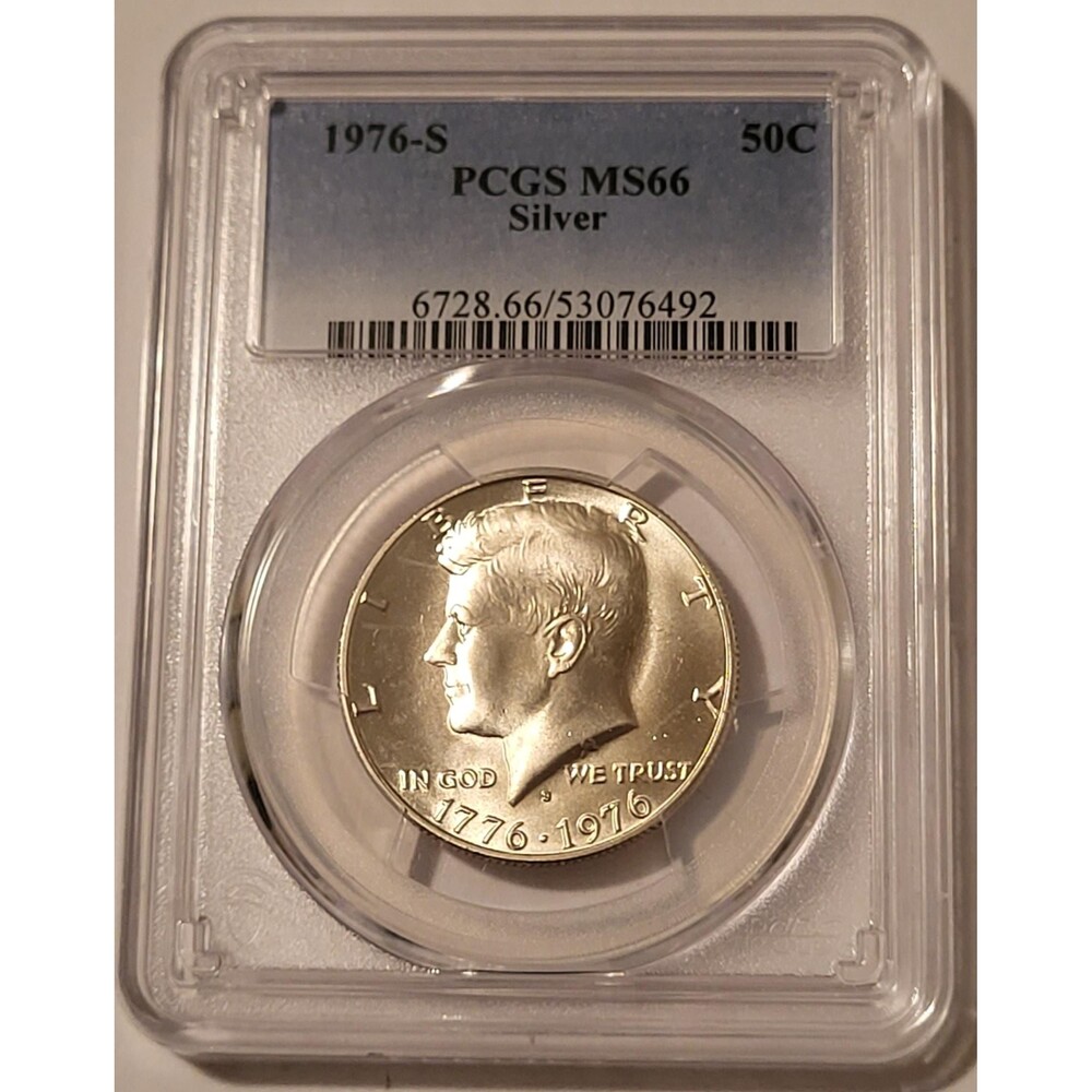 1976 S Kennedy Silver Bicentennial Half Dollar MS66 PCGS